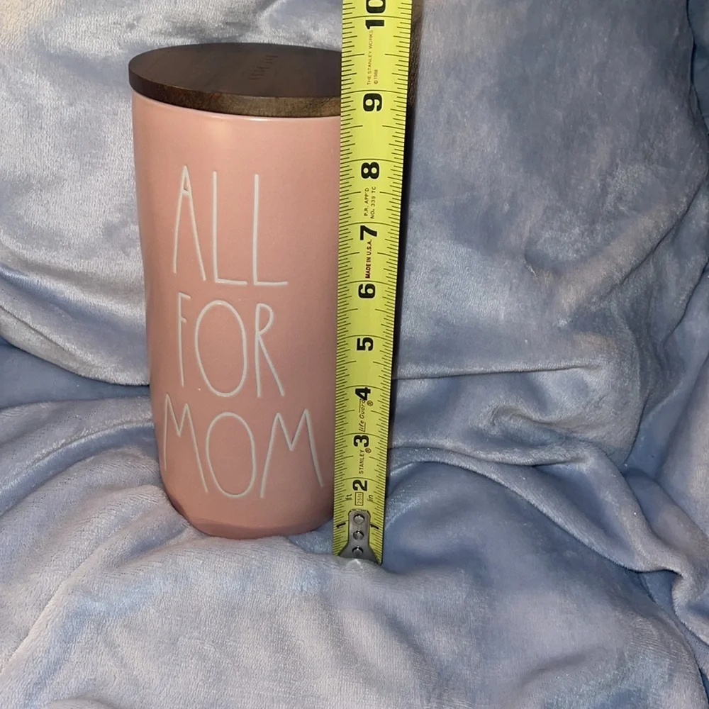 Rae Dunn “ALL FOR MOM” Ceramic Pink Container